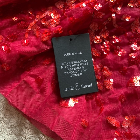 NWT needle and thread mini sequin dress - Picture 5 of 8
